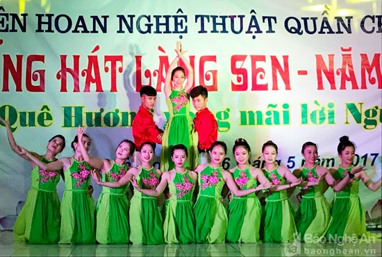 Một tiết mục tại Liên hoan. Ảnh: Minh Thái