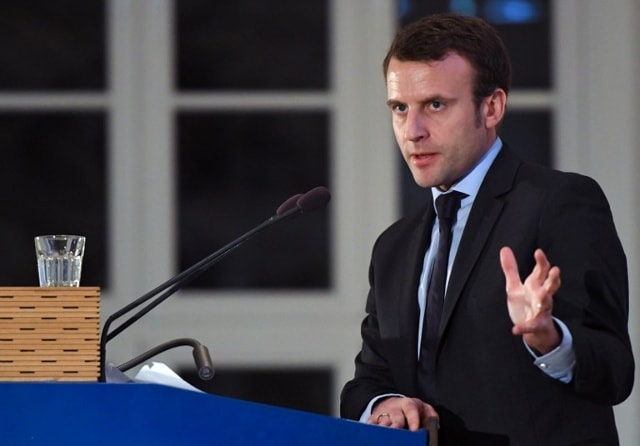 Tổng thống Pháp M. Macron nhấn mạnh thúc đẩy quan hệ Pháp - Đức là một ưu tiên trong chính sách đối ngoại của ông. Ảnh AFP