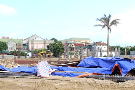 công trình dự án Trường tiểu học Hưng Phúc- theo hình thức BT- Ảnh Nguyên Sơn