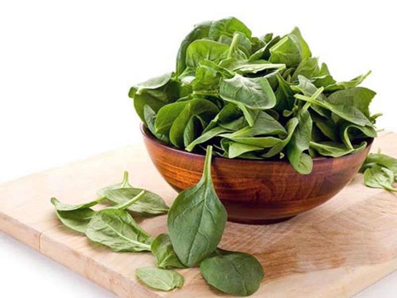 thiếu sắt, bổ sung sắt, rau xanh, thực phẩm