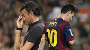 Messi và HLV Luis Enrique luôn trong tình trạng ‘cơm chẳng lành, canh chẳng ngọt’.  Ảnh: Internet.