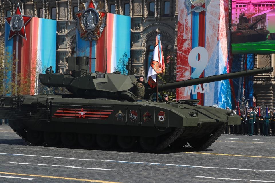 Xe tăng T-14 Armata tại lễ diễu binh kỷ niệm Ngày Chiến thắng 9/5.