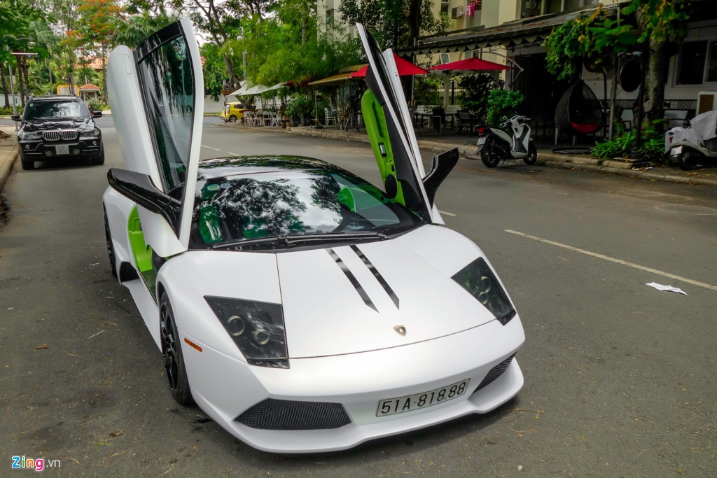 Lamborghini Murcielago LP640 xanh com doc nhat VN doi mau hinh anh 11