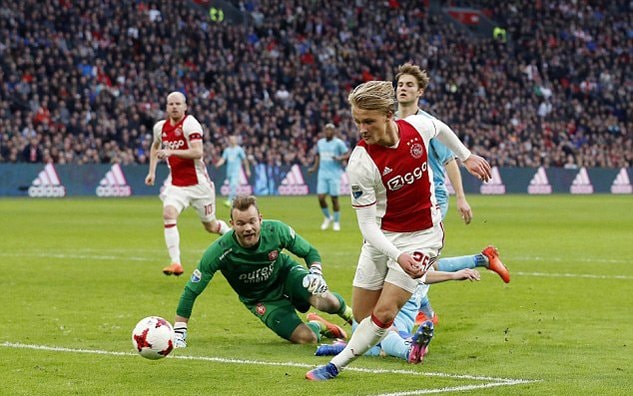 Dolberg là mũi nhọn nguy hiểm nhất bên phía Ajax