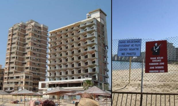 Varosha là một phần của lãnh thổ Síp. Trong những năm 70, Varosha là một trong những điểm du lịch nổi tiếng nhất thế giới, với những vị khách tên tuổi từng ghé thăm như Elizabeth Taylor và Richard Burton. Trong cuộc xâm lược của Thổ Nhĩ Kỳ năm 1974, toàn bộ người dân của thị trấn đã buộc phải bỏ đi và không ai quay trở lại nữa.