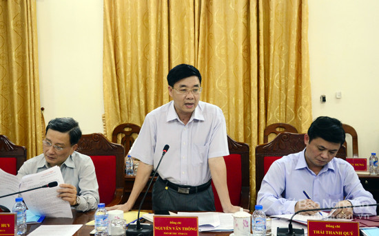 Đồng chí Nguyễn Văn Thông- Phó Bí thư Tỉnh ủy