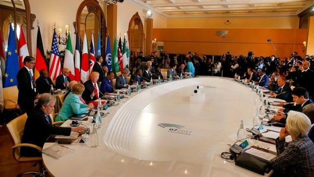 Các nhà lãnh đạo G7 có cuộc gặp “thách thức nhất” trong nhiều năm qua. Ảnh: AP