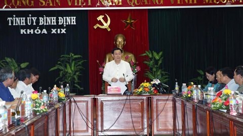 Phó Thủ tướng Vương Đình Huệ phát biểu tại hội nghị.