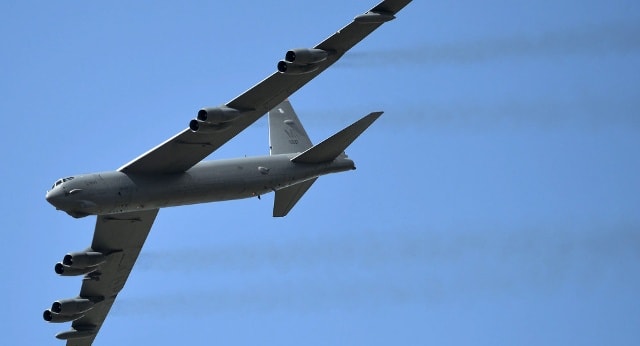 Máy bay ném bom chiến lược phản lực B-52 Stratofortress. Ảnh: AFP