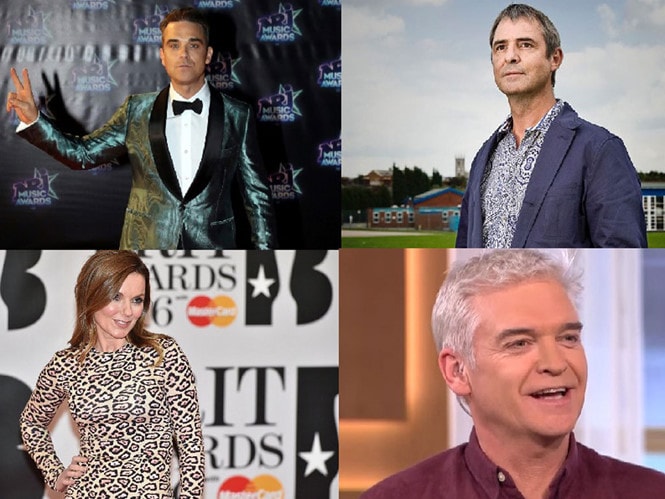 Nhiều ngôi sao tên tuổi của làng giải trí và truyền hình Anh như Robbie Williams, Neil Morrissey, Geri Horner, Phillip Schofield… đang dính bê bối trốn thuế. Ảnh: AFP/REUTERS