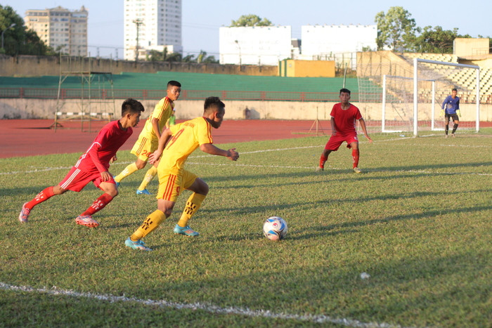 U17 SLNA có được chiến thắng đầu tiên tại vòng loại U17 Quốc gia - Ảnh: Trung Kiên