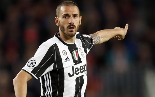 Bonucci của Juventus. Ảnh: Reuters