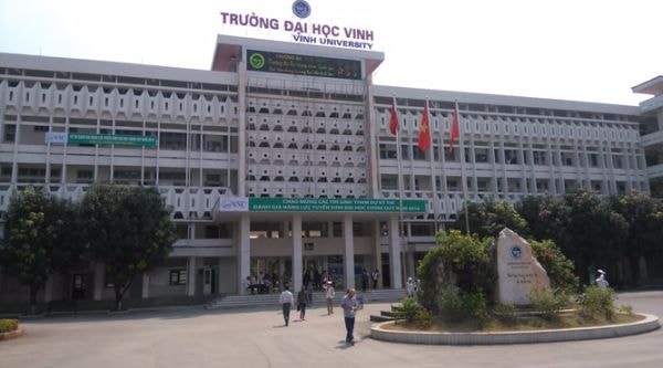 Cơ sở 1 Trường Đại học Vinh (mặt đường Lê Duẩn, TP. Vinh). Ảnh: Nhà trường cung cấp.