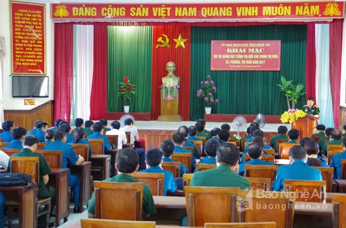 Quang cảnh hội thi. Ảnh: Phong Quang