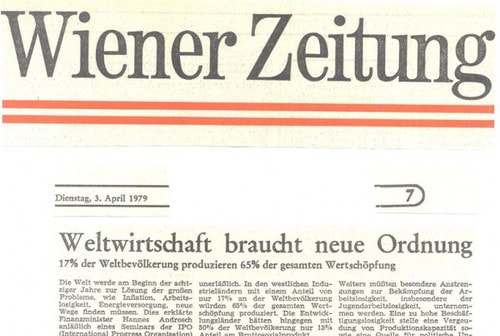 Wiener Zeitung của Áo được xem là tờ báo nổi tiếng nhất tại Âu châu và cho đến ngày nay, nó vẫn đang hoạt động rất tốt. Trong những ngày đầu thành lập, dưới cái tên Wiennerisches Diarium, đây là cơ quan “phát ngôn” của Chính phủ nước Cộng hòa Áo, bản in đầu tiên được phát hành ngày 8 tháng 8 năm 1703. Wiener Zeitung chuyên về các mảng tin tức xoay quanh đời sống chính trị, văn hóa, kinh tế, xã hội của Áo.