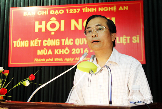 Đồng chí Lê Ngọc Hoa phát biểu chỉ đạo tại hội nghị.