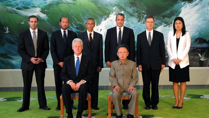 Cựu Tổng thống Mỹ Bill Clinton từng đến Triều Tiên hồi tháng 8/2009 để gặp nhà lãnh đạo Kim Jong-il về việc phóng thích tù nhân. Ảnh: Getty