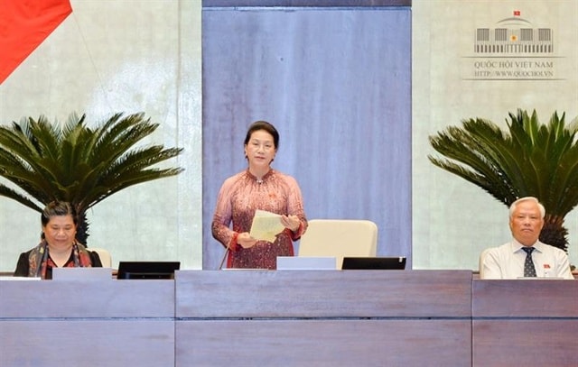 Chủ tịch Quốc hội Nguyễn Thị Kim Ngân phát biểu bế mạc Phiên chất vấn và trả lời chất vấn tại Kỳ họp thứ 3.
