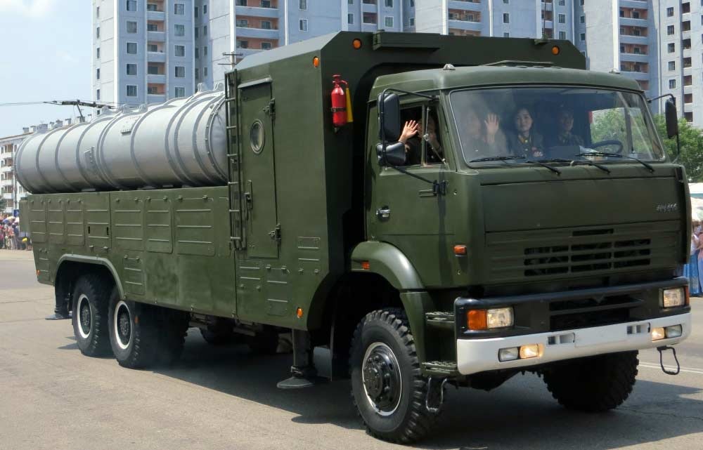 Hệ thống tên lửa Pongae-5 của Triều Tiên.