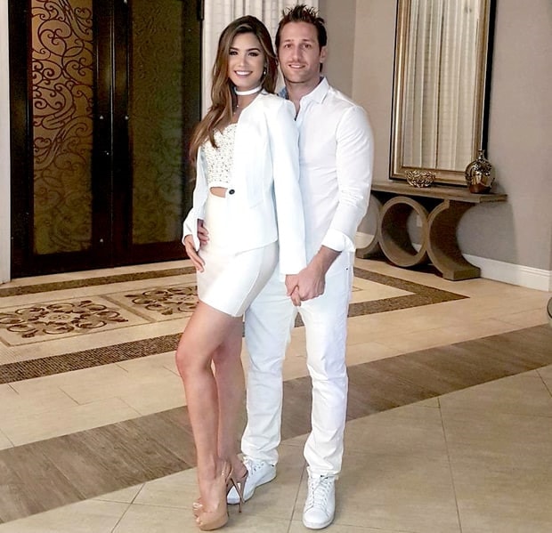 Osmariel và bạn trai Juan Pablo Galavis. Ảnh: Us.