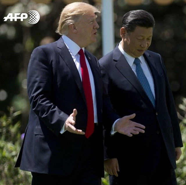Tổng thống Mỹ Trump và Chủ tịch Trung Quốc Tập Cận Bình. Ảnh: AFP