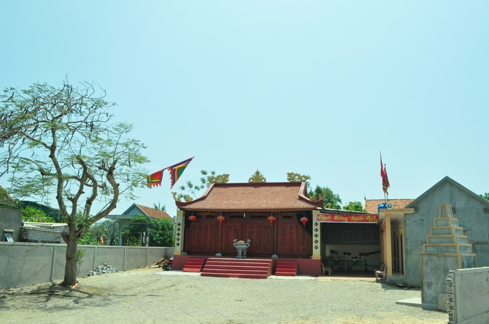Toàn cảnh Di tích Đền Thơi giai đoạn 1. Ảnh: Nguyễn Hải