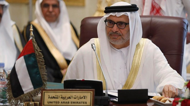 Ngoại trưởng UAE Anwar Gargash. (Nguồn: Reuters)