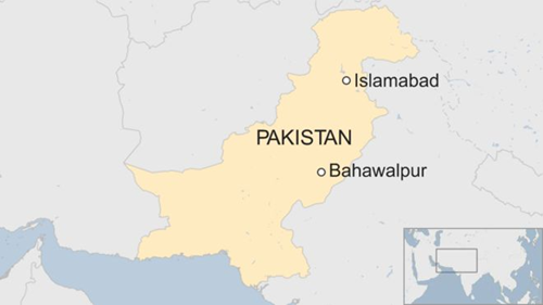 Vị trí thành phố Bahawalpur, Pakistan. Đồ họa: BBC.