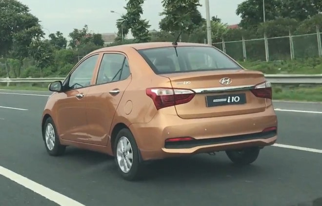 Hyundai Grand i10 2017 lap rap o Viet Nam chay thu tren pho hinh anh 1