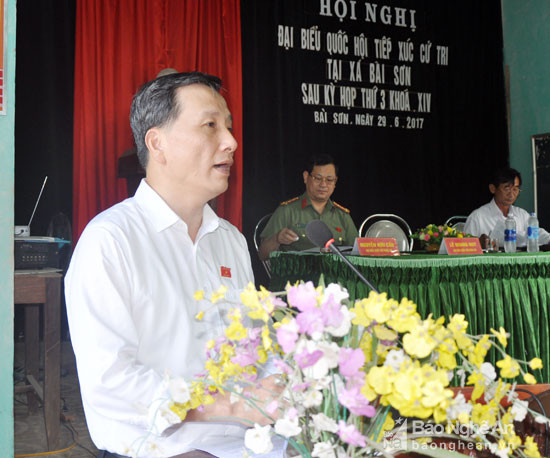 đại biểu Quốc hội: Lê Quang Huy -  Phó Bí thư Tỉnh ủy;