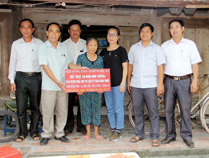 Hội Nông dân tỉnh giúp đỡ
