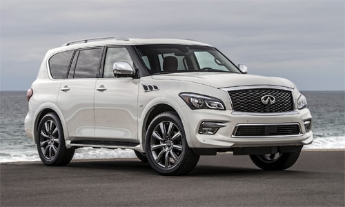 Khoảng sáng gầm của Infiniti QX80 ở mức 233 mm.