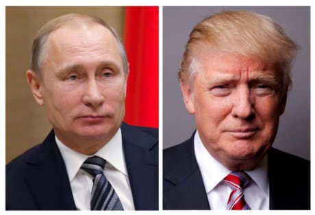 Tổng thống Mỹ Donald Trump (trái) và Tổng thống Nga Vladimir Putin sẽ lần đầu gặp mặt trực tiếp.