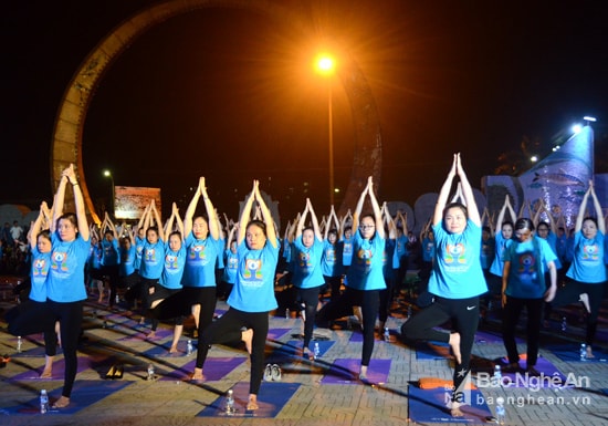 Luyện tập Yoga đem lại cho con người sức khỏe cả thể chất lẫn tinh thần. Ảnh: Thanh Sơn