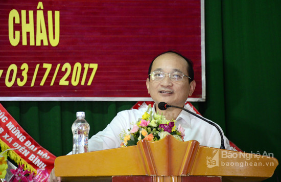 Ông Nguyễn Thanh Hiền- Phó Trưởng Đoàn ĐBQH tỉnh tiếp thu ghi nhận ý kiến của tỉnh và các sở, ban, ngành và các địa phương.