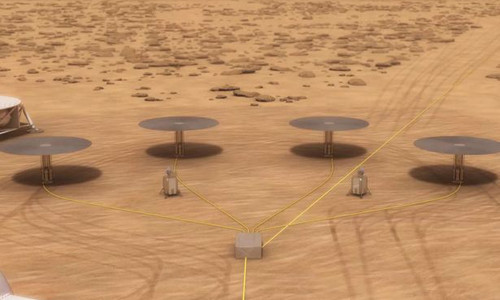 Các lò phản ứng ứng hạt nhân trên sao Hỏa. Đồ họa: NASA.