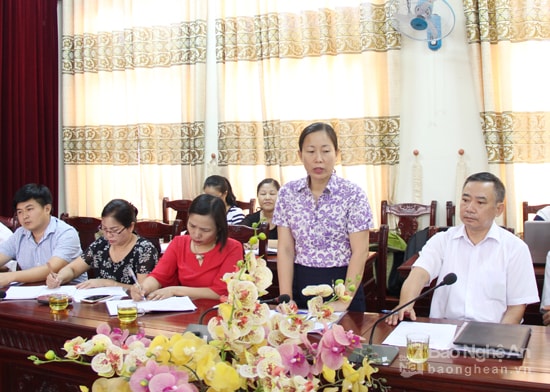 Đại diện Ban Tuyện giáo Tỉnh ủy khẳng định vai trò nắm bắt dư luận xã hội có vị trí quan trọng trong đời sống chính trị - xã hội hiện nay. Ảnh: Mai Hoa
