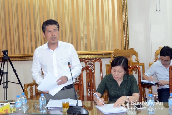 Ông Lê Trường Giang - Giám đốc BHXH tỉnh Nghệ An cho biết: Vẫn phát hiện nhiều trường hợp trục lợi BHYT. Ảnh: Thanh Sơn