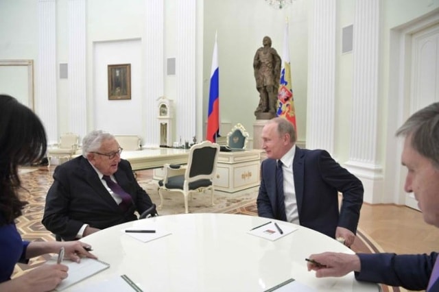 Cựu Cố vấn An ninh Quốc gia Hoa Kỳ  Henry Kissinger xem cuộc gặp Trump-Putin là cơ hội hàn gắn quan hệ song phương. Ảnh: Reuters
