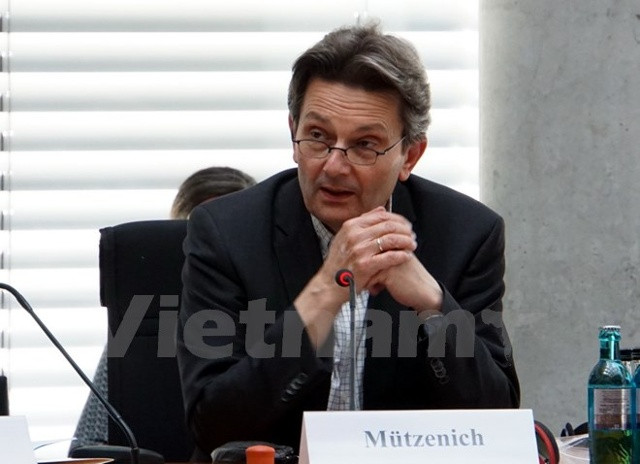 Ông Rolf Mützelich, Nghị sỹ Quốc hội Liên bang, Phó Chủ nhiệm phụ trách các vấn đề quốc tế của Đảng Dân chủ xã hội Đức (SPD). (Nguồn: Vietnam+)