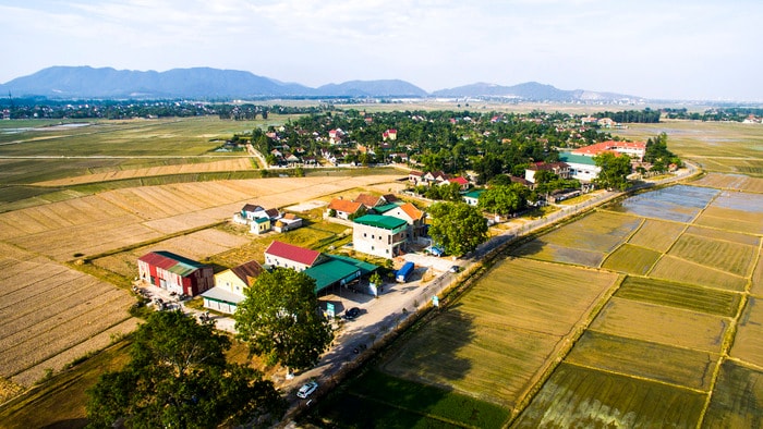 Toàn cảnh xã Kim Liên (Nam Đàn).Ảnh: Sỹ MInh