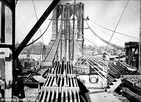 Cầu Brooklyn là công trình đóng vai trò quan trọng trong đời sống của người dân New York, Mỹ được hoàn thành sau 14 năm xây dựng. Chính thức đi vào hoạt động năm 1883, chi phí xây dựng cầu Brooklyn khoảng 15 triệu USD (tương đương khoảng 320 triệu USD ngày nay) và cần đến 600 công nhân.