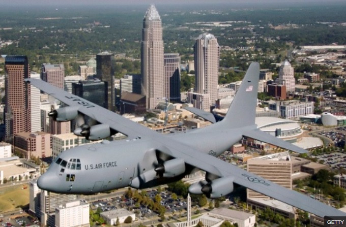 Máy bay quân sự C-130 Hercules được sử dụng phổ biến trên thế giới.