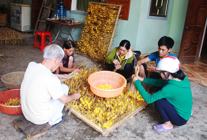 Làng nghề dâu tằm Xuân Như, xã Đặng Sơn, huyện Đô Lương là một trong những làng nghề nổi tiếng với nghề truyền thống ươm tơ kéo sợi. Làng nghề dâu tằm tơ Xuân Như hiện có 6 gia đình hình thành tổ ươm tơ kéo sợi với quy mô lớn, tạo việc làm cho gần 60 lao động, chưa kể các điểm ươm tơ nhỏ lẻ khác.Những ngày này, bà con đang tập trung sản xuất để tạo nên sản phẩm kén, tơ chất lượng.