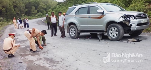 Hiện trường vụ tai nạn. Ảnh: Hồng Hải. 