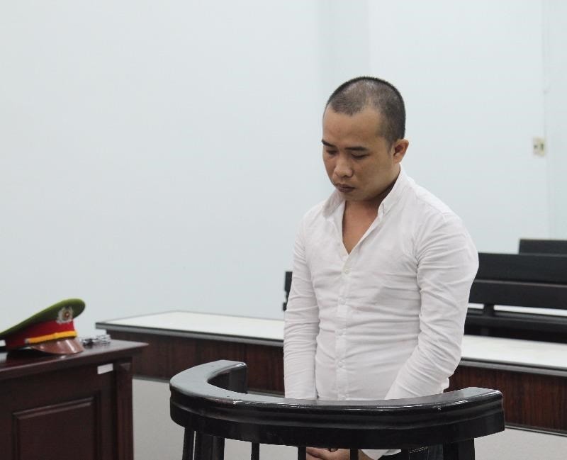 Bị cáo tại tòa.