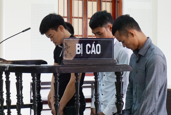 Các bị cáo tại phiên tòa. Ảnh: Như Bình