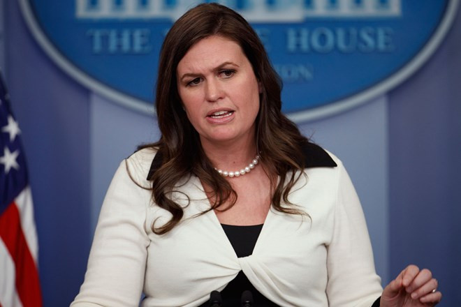 Thư ký báo chí mới của Nhà Trắng Sarah Huckabee Sanders. (Nguồn: AP)