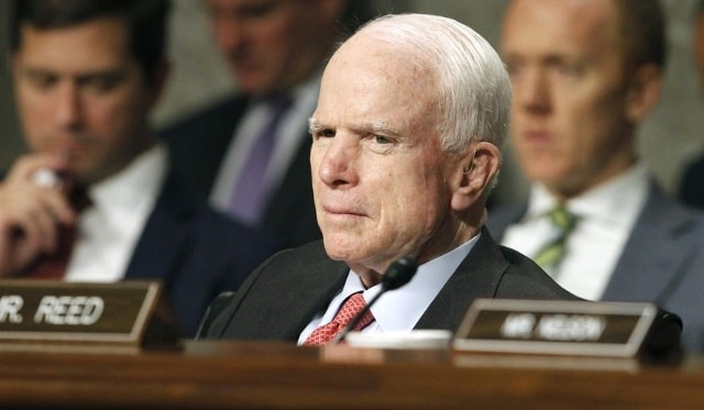 Thượng nghị sĩ Mỹ John McCain .Ảnh: AP