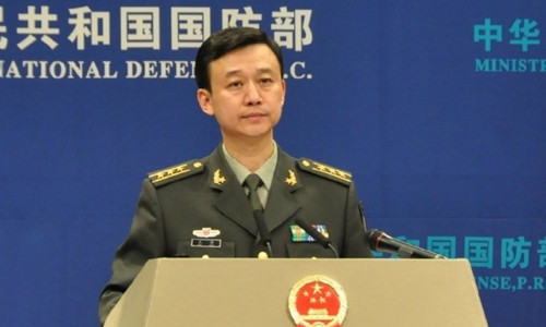 Phát ngôn viên Bộ Quốc phòng Trung Quốc Ngô Khiêm. Ảnh: SCMP